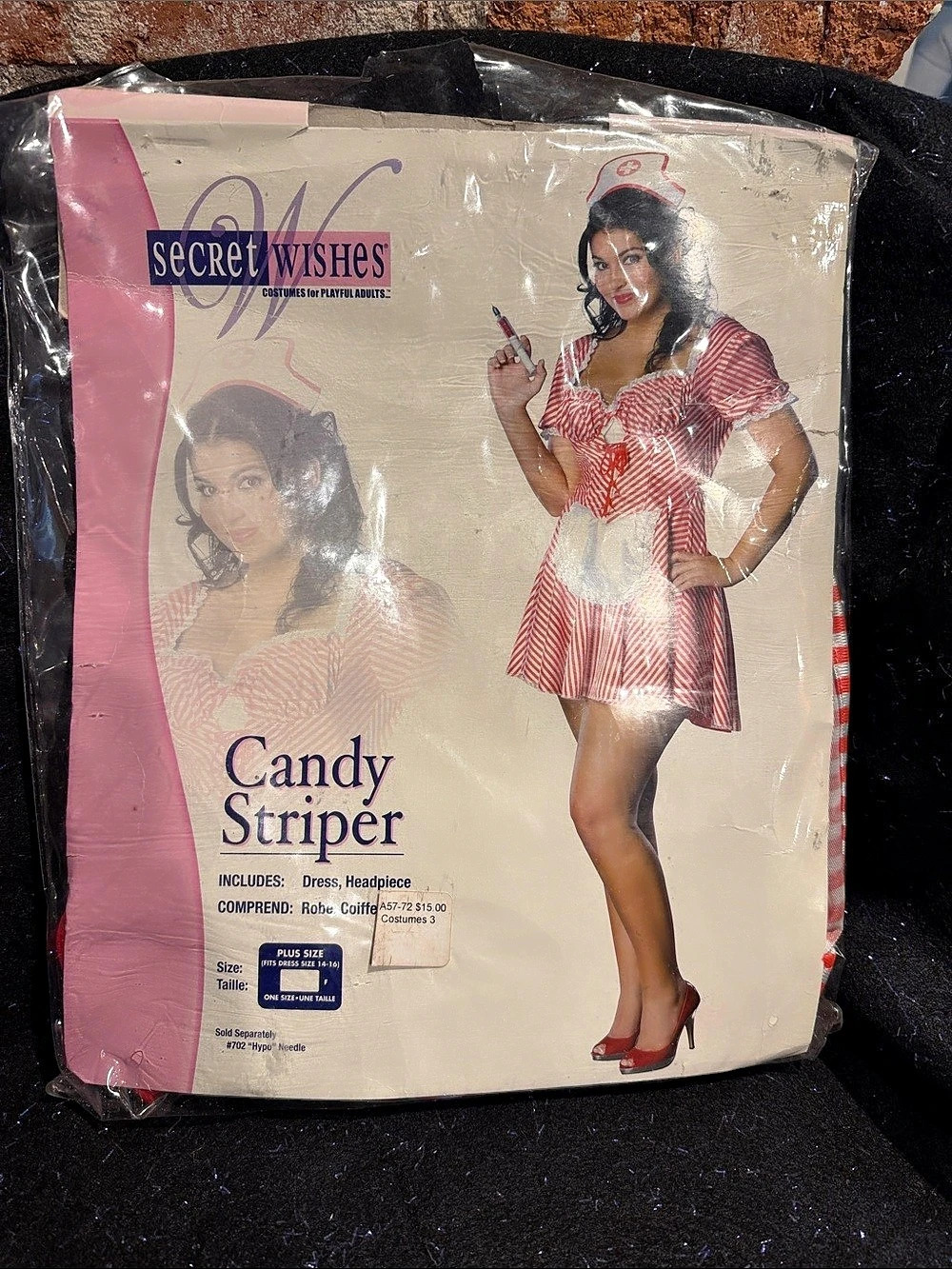 Secret Wishes Candy Striper Costume Red & White Medium